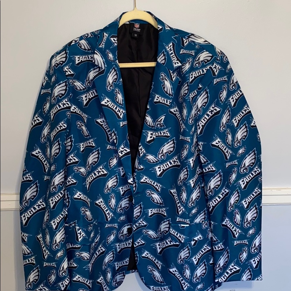 PHILADELPHIA EAGLES SUIT JACKET, SZ 50 (XL)